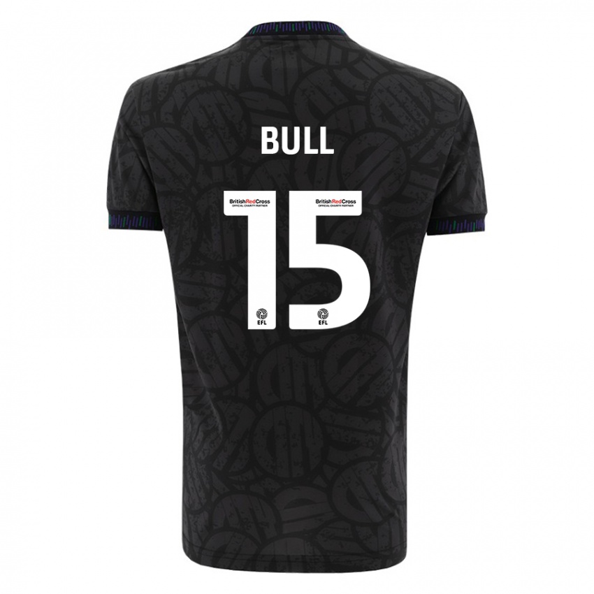 Gyermek Jasmine Bull #15 Fekete Idegenbeli Jersey 2023/24 Mez Póló Ing