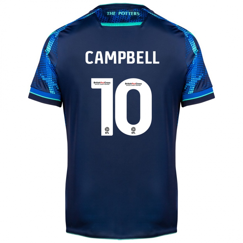 Gyermek Tyrese Campbell #10 Haditengerészet Idegenbeli Jersey 2023/24 Mez Póló Ing