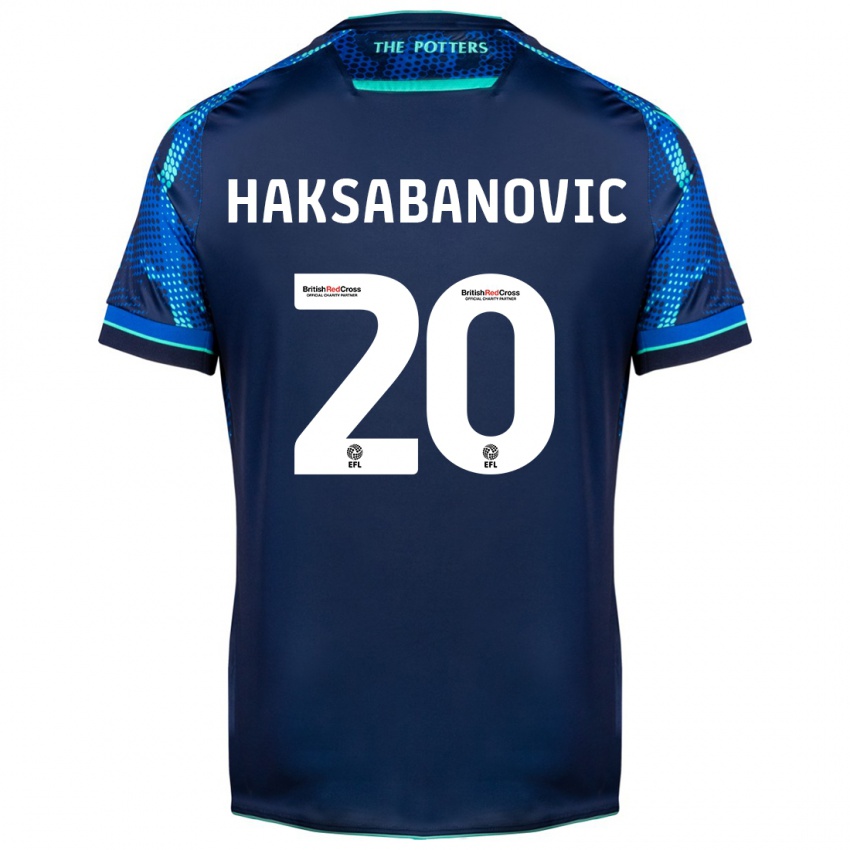 Gyermek Sead Hakšabanović #20 Haditengerészet Idegenbeli Jersey 2023/24 Mez Póló Ing