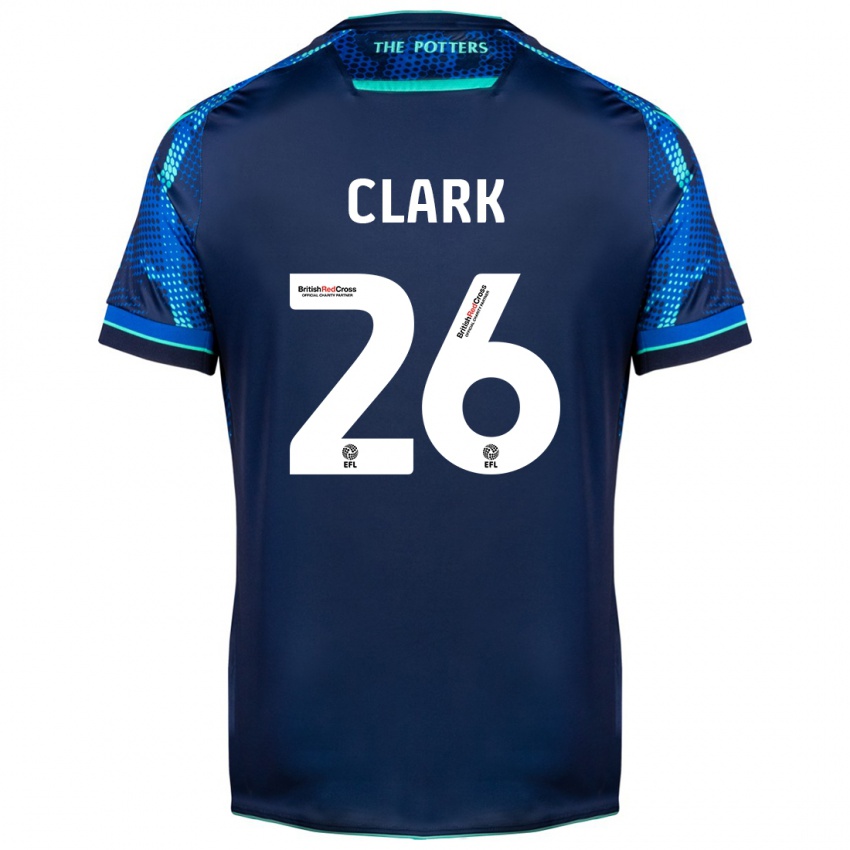 Gyermek Ciaran Clark #26 Haditengerészet Idegenbeli Jersey 2023/24 Mez Póló Ing