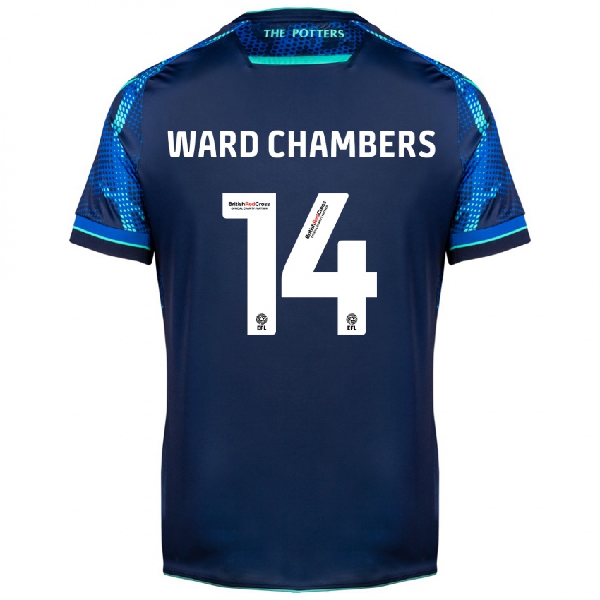 Gyermek Courtnay Ward-Chambers #14 Haditengerészet Idegenbeli Jersey 2023/24 Mez Póló Ing