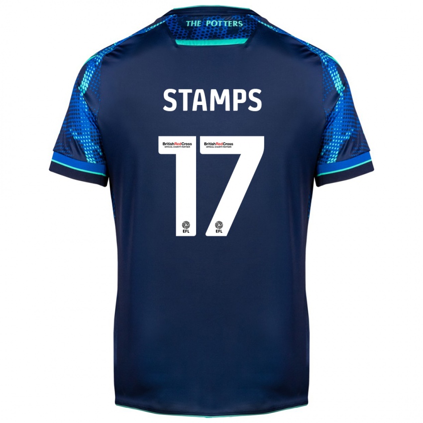 Gyermek Shannon Stamps #17 Haditengerészet Idegenbeli Jersey 2023/24 Mez Póló Ing