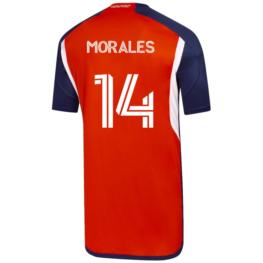 Gyermek Marcelo Morales #14 Fehér Idegenbeli Jersey 2023/24 Mez Póló Ing