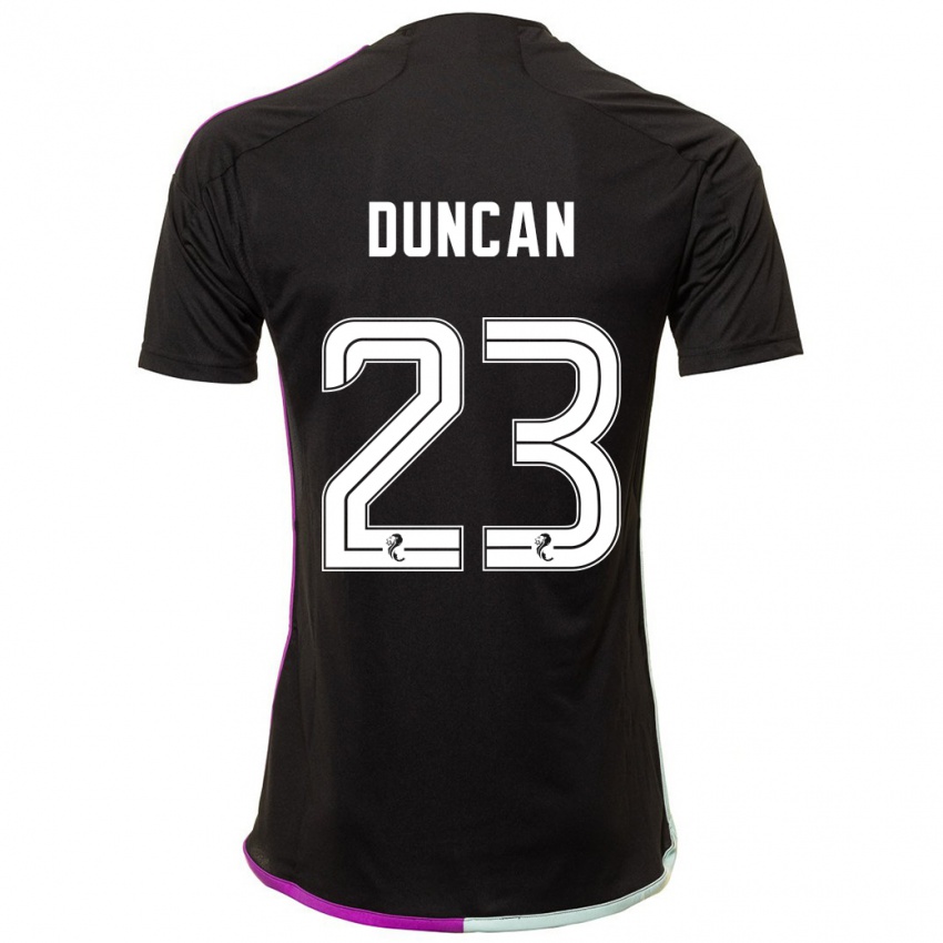 Gyermek Ryan Duncan #23 Fekete Idegenbeli Jersey 2023/24 Mez Póló Ing