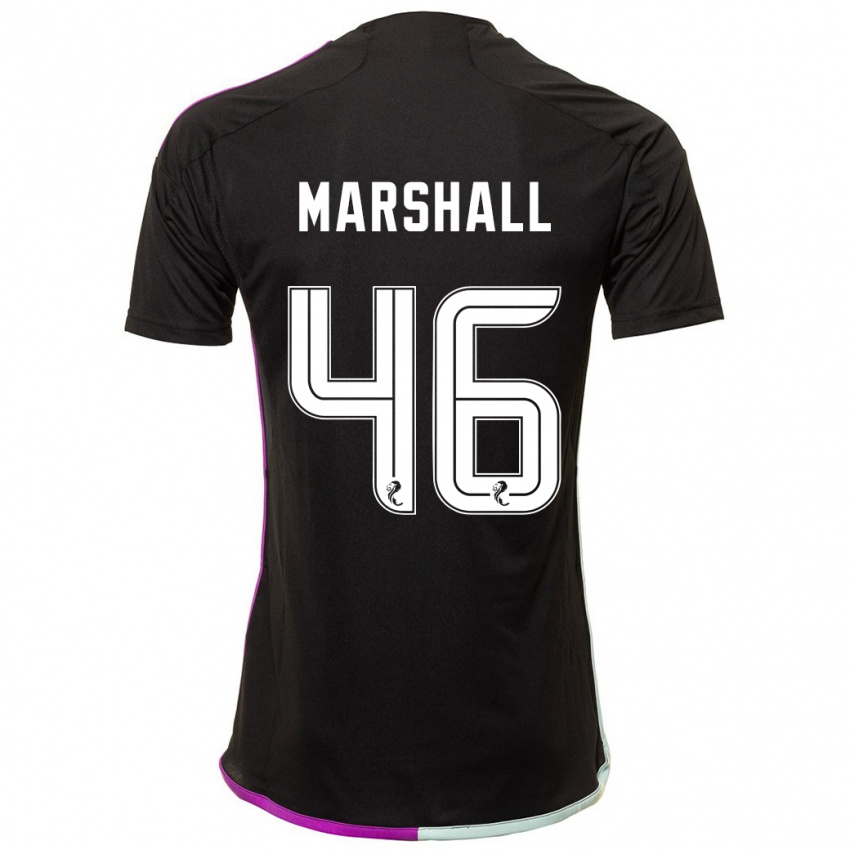 Gyermek Findlay Marshall #46 Fekete Idegenbeli Jersey 2023/24 Mez Póló Ing