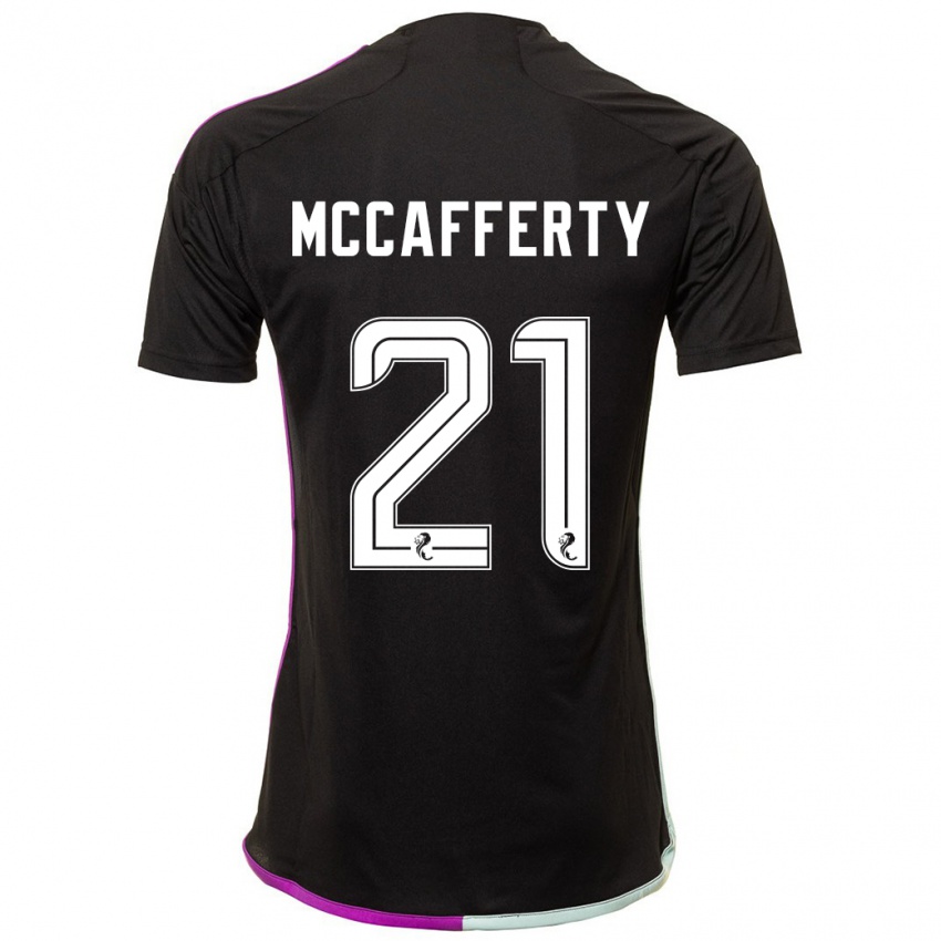 Gyermek Eirinn Mccafferty #21 Fekete Idegenbeli Jersey 2023/24 Mez Póló Ing