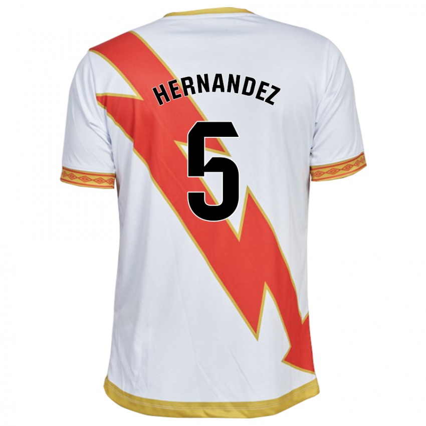 Férfi Aridane Hernández #5 Fehér Hazai Jersey 2023/24 Mez Póló Ing