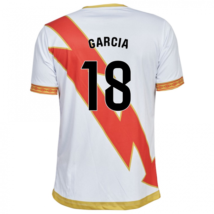 Férfi Álvaro García #18 Fehér Hazai Jersey 2023/24 Mez Póló Ing