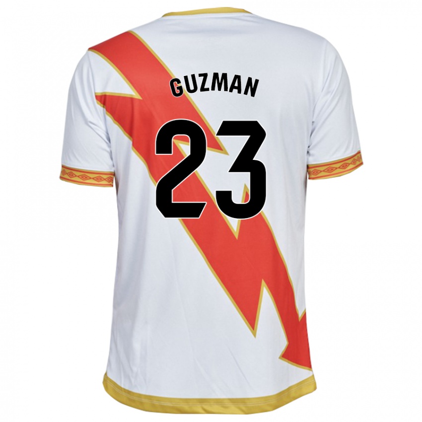 Férfi Miguel Guzmán #23 Fehér Hazai Jersey 2023/24 Mez Póló Ing