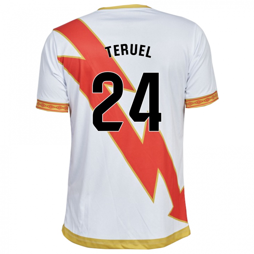 Férfi Laura Teruel Montero #24 Fehér Hazai Jersey 2023/24 Mez Póló Ing