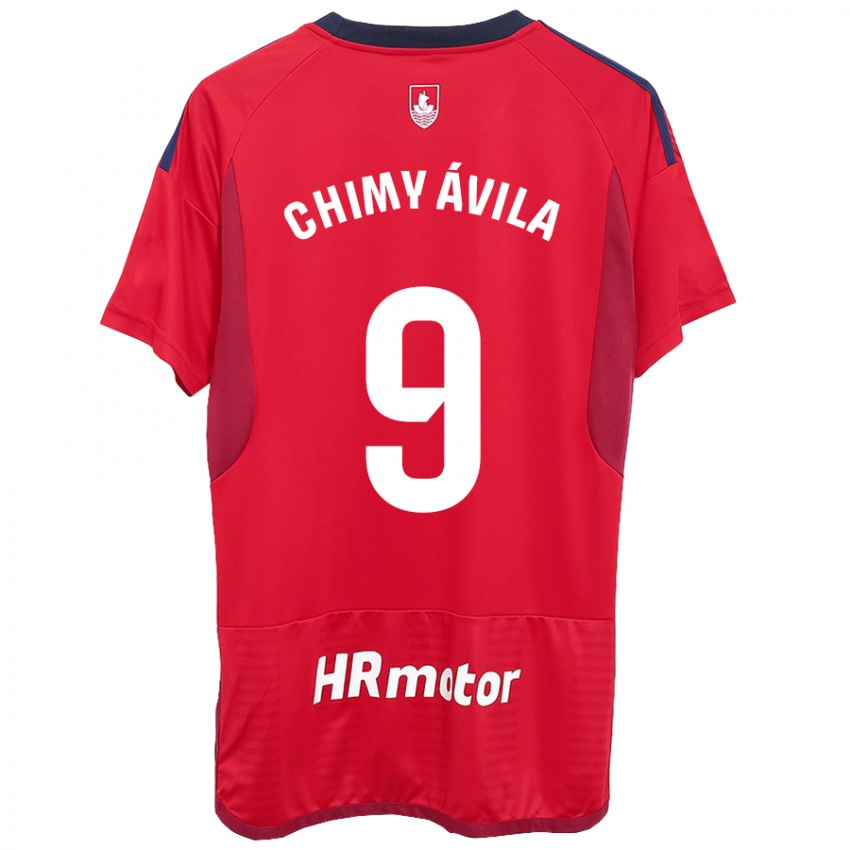 Férfi Chimy Ávila #9 Piros Hazai Jersey 2023/24 Mez Póló Ing