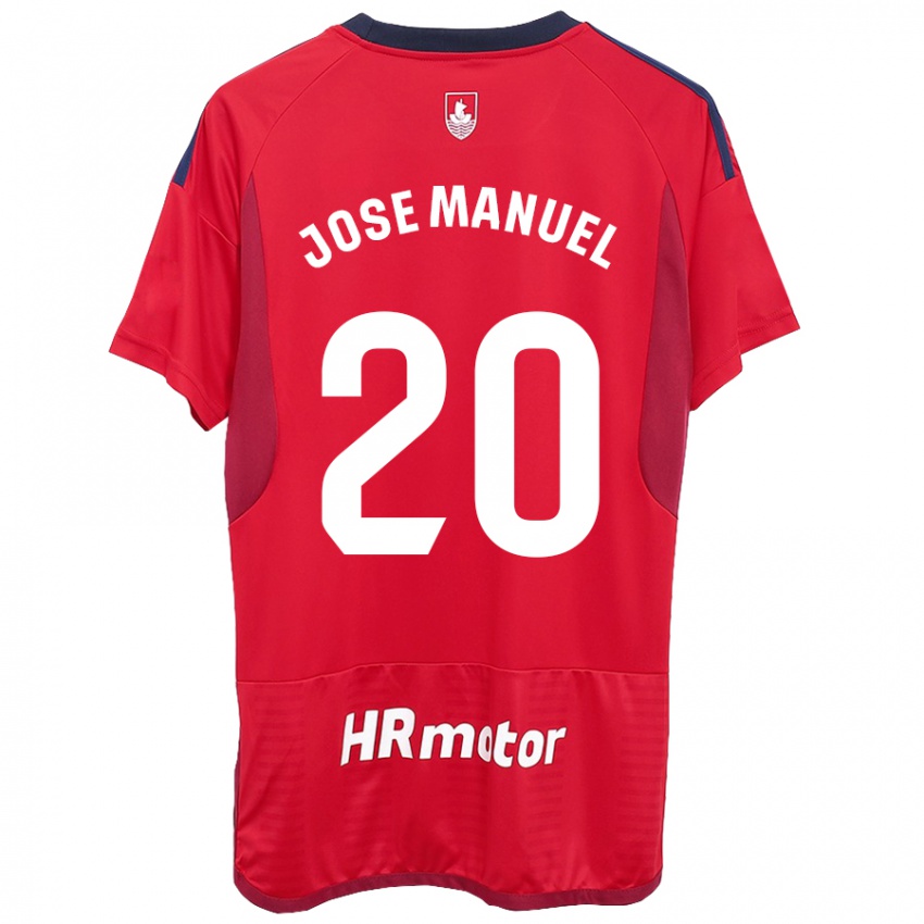 Férfi José Manuel Arnáiz #20 Piros Hazai Jersey 2023/24 Mez Póló Ing
