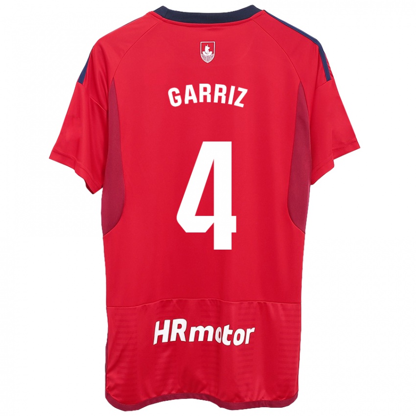 Férfi Ibaider Garriz #4 Piros Hazai Jersey 2023/24 Mez Póló Ing