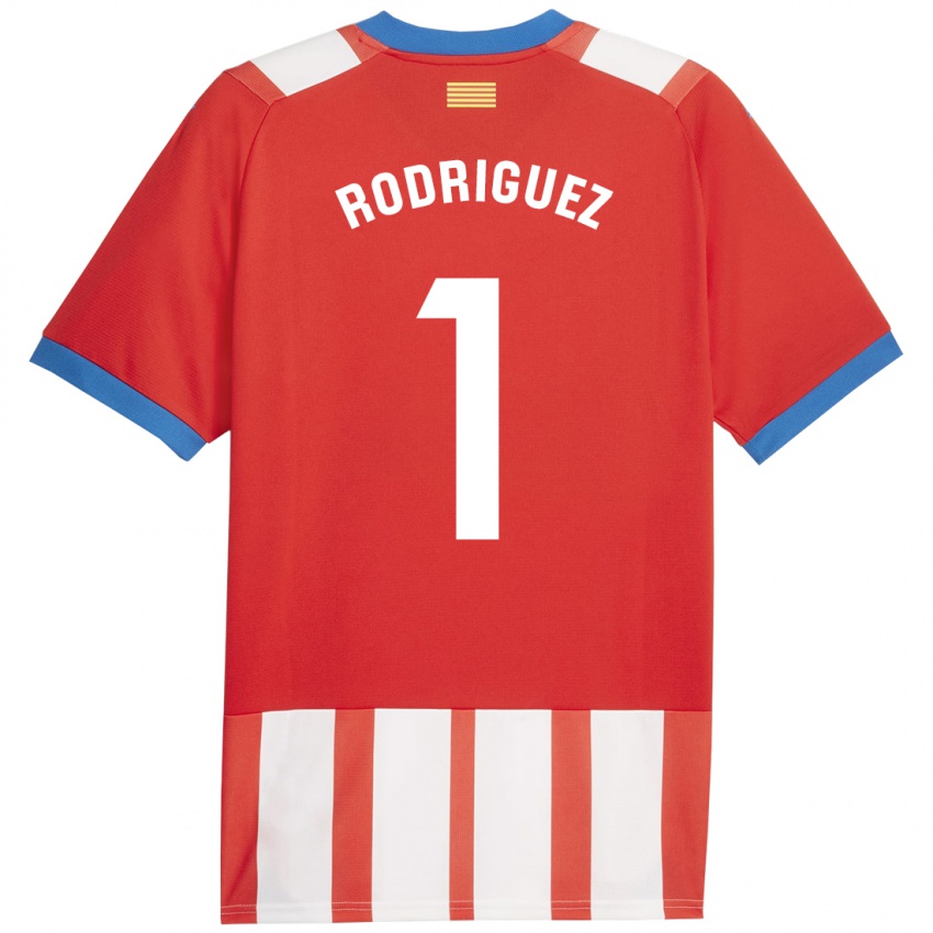 Férfi Maria Rodríguez #1 Piros Fehér Hazai Jersey 2023/24 Mez Póló Ing