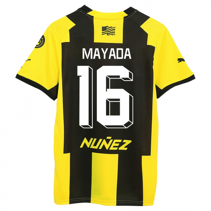 Férfi Camilo Mayada #16 Sárga Fekete Hazai Jersey 2023/24 Mez Póló Ing