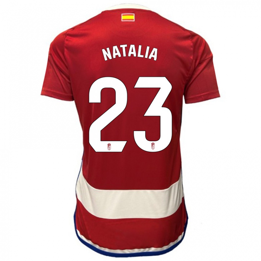 Férfi Natalia #23 Piros Hazai Jersey 2023/24 Mez Póló Ing