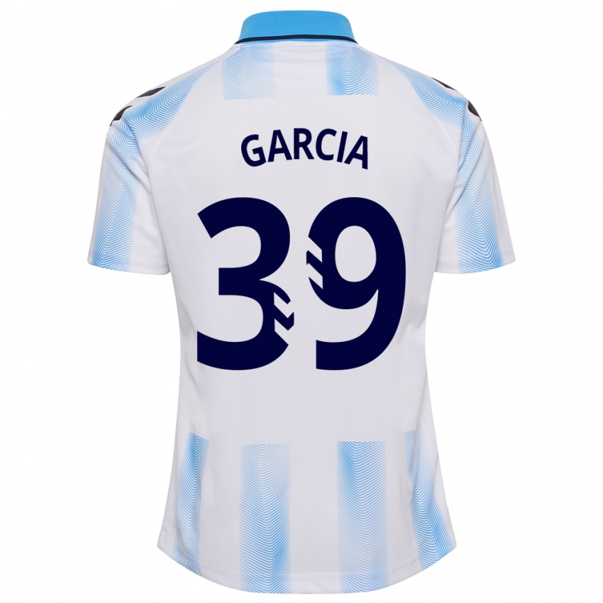 Férfi Claudia García #39 Fehér Kék Hazai Jersey 2023/24 Mez Póló Ing