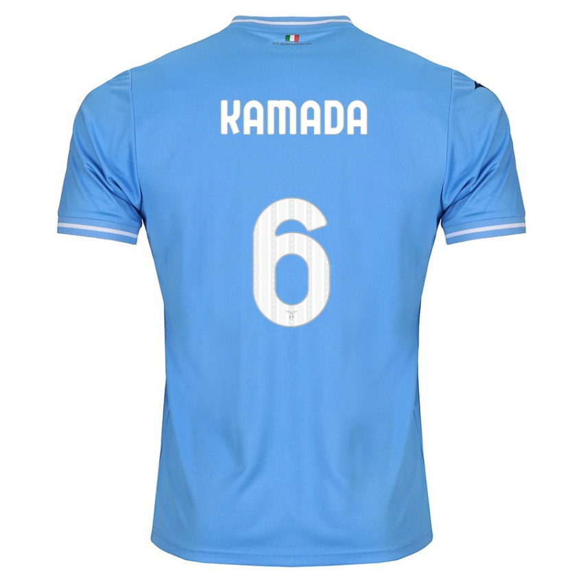 Férfi Daichi Kamada #6 Kék Hazai Jersey 2023/24 Mez Póló Ing