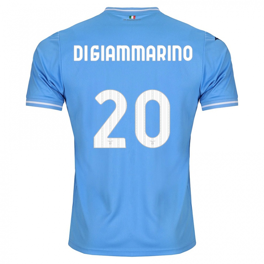 Férfi Virginia Di Giammarino #20 Kék Hazai Jersey 2023/24 Mez Póló Ing