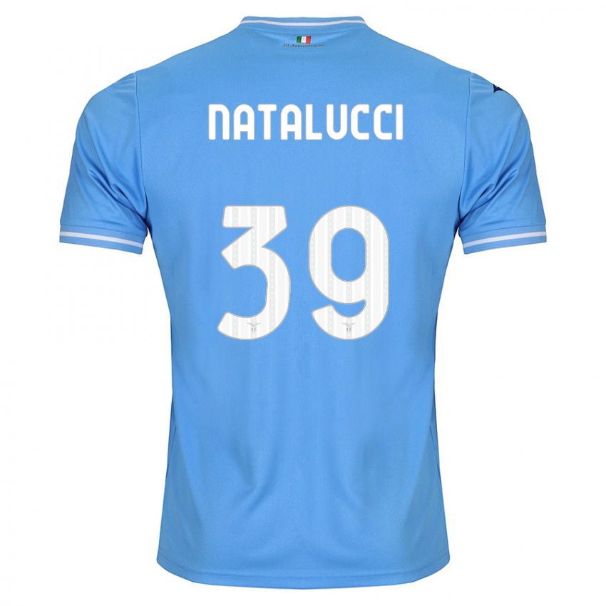 Férfi Serena Natalucci #39 Kék Hazai Jersey 2023/24 Mez Póló Ing