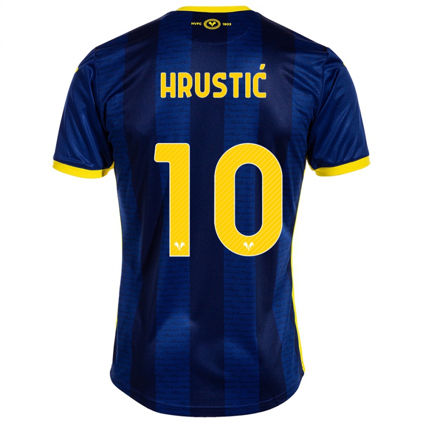 Férfi Ajdin Hrustic #10 Haditengerészet Hazai Jersey 2023/24 Mez Póló Ing