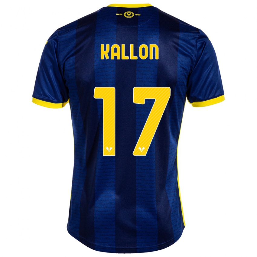 Férfi Yayah Kallon #17 Haditengerészet Hazai Jersey 2023/24 Mez Póló Ing