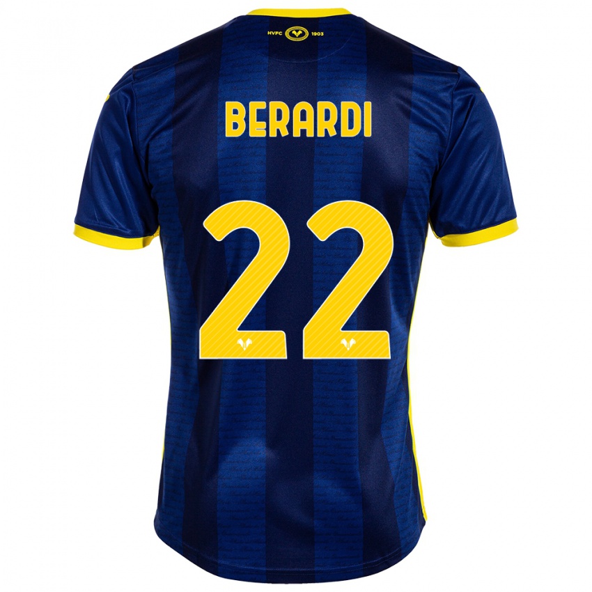 Férfi Alessandro Berardi #22 Haditengerészet Hazai Jersey 2023/24 Mez Póló Ing