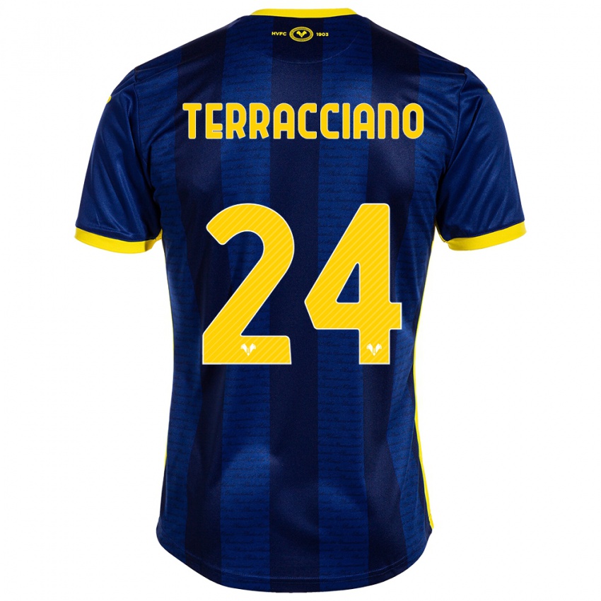 Férfi Filippo Terracciano #24 Haditengerészet Hazai Jersey 2023/24 Mez Póló Ing