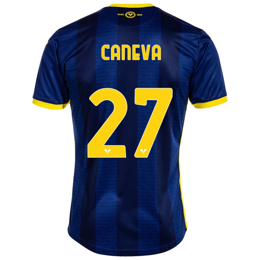 Férfi Elia Caneva #27 Haditengerészet Hazai Jersey 2023/24 Mez Póló Ing