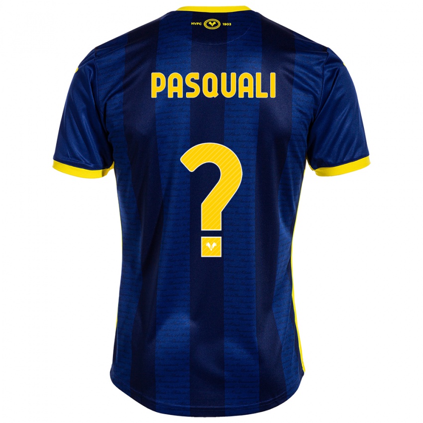 Férfi Lorenzo Pasquali #0 Haditengerészet Hazai Jersey 2023/24 Mez Póló Ing