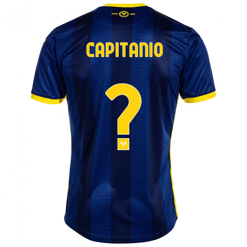 Férfi Alex Capitanio #0 Haditengerészet Hazai Jersey 2023/24 Mez Póló Ing