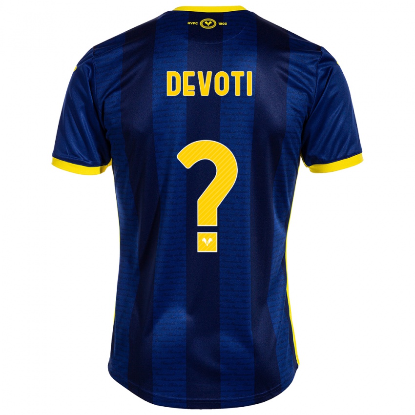 Férfi Andrea Devoti #0 Haditengerészet Hazai Jersey 2023/24 Mez Póló Ing