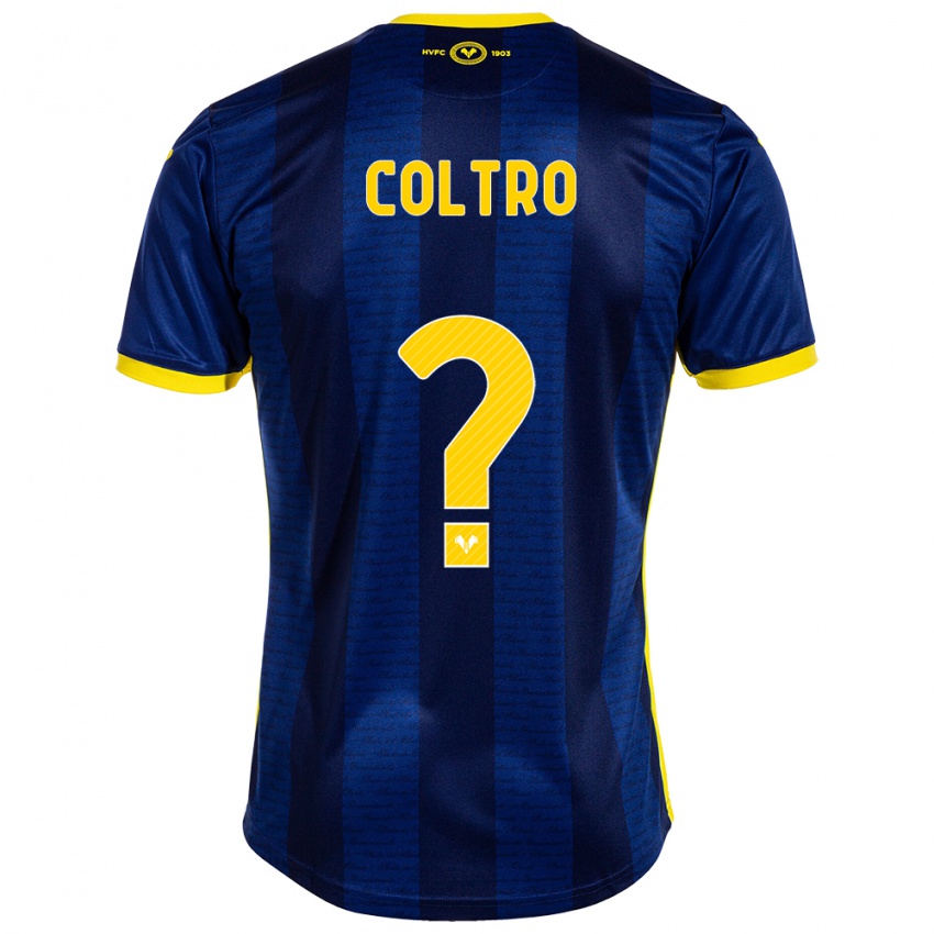 Férfi Christian Coltro #0 Haditengerészet Hazai Jersey 2023/24 Mez Póló Ing