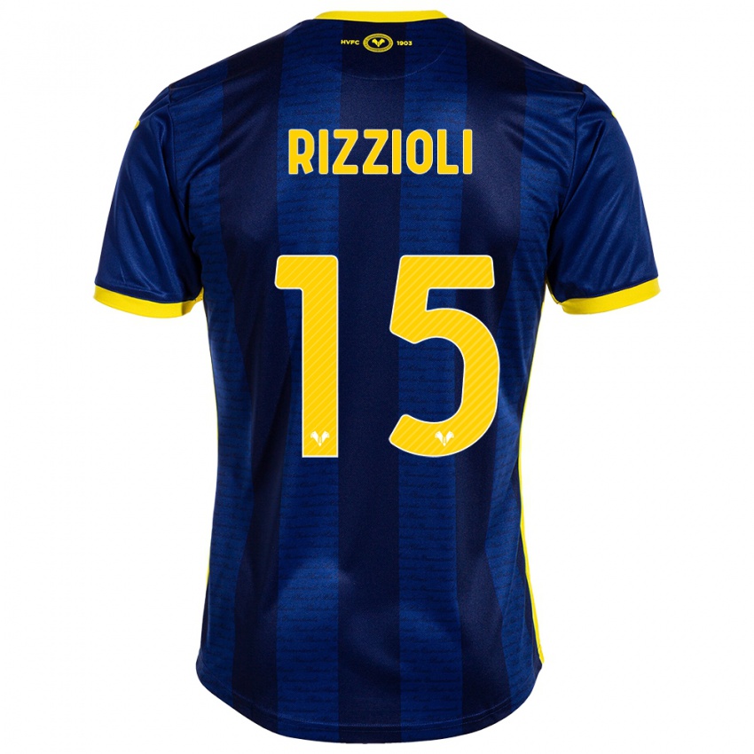 Férfi Gaia Rizzioli #15 Haditengerészet Hazai Jersey 2023/24 Mez Póló Ing