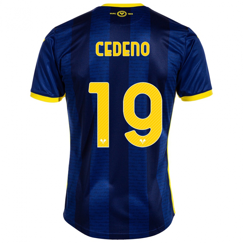 Férfi Lineth Cedeno #19 Haditengerészet Hazai Jersey 2023/24 Mez Póló Ing