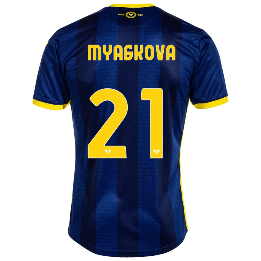 Férfi Alina Myagkova #21 Haditengerészet Hazai Jersey 2023/24 Mez Póló Ing