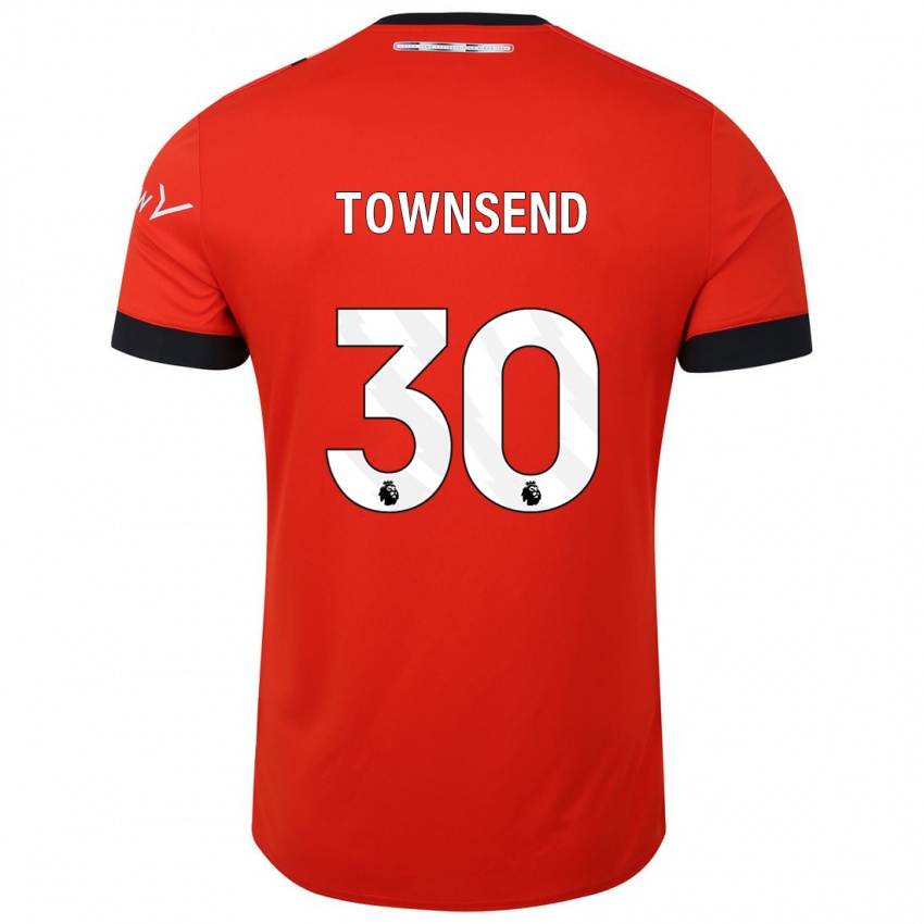 Férfi Andros Townsend #30 Piros Hazai Jersey 2023/24 Mez Póló Ing