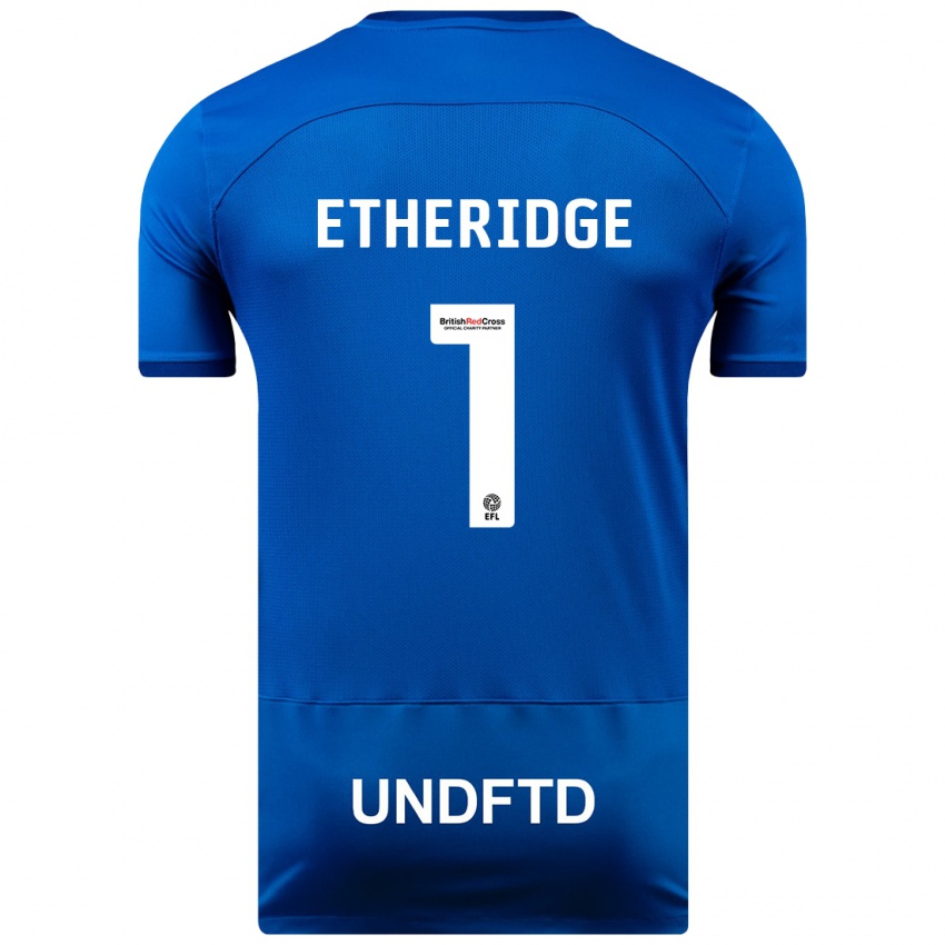 Férfi Neil Etheridge #1 Kék Hazai Jersey 2023/24 Mez Póló Ing