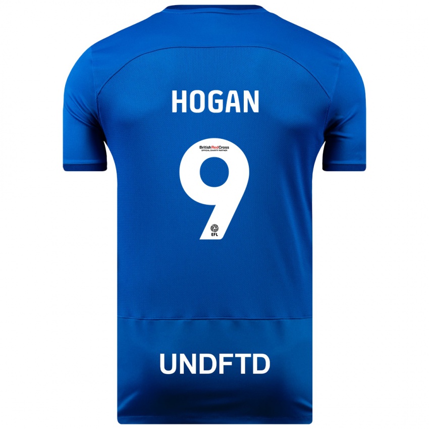 Férfi Scott Hogan #9 Kék Hazai Jersey 2023/24 Mez Póló Ing