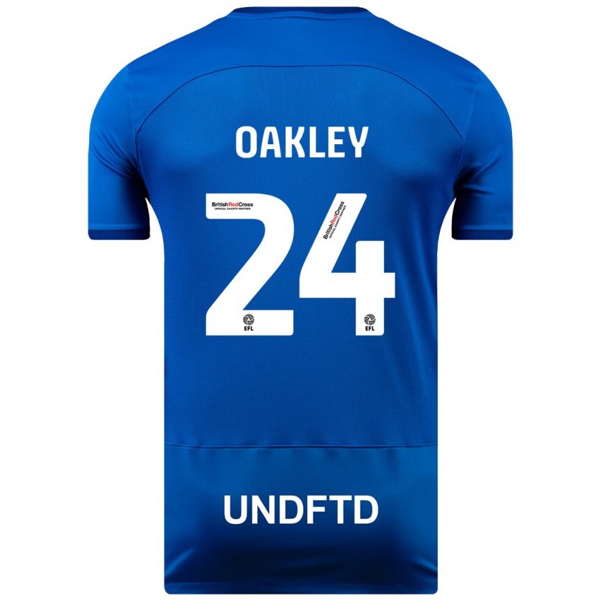 Férfi Marcel Oakley #24 Kék Hazai Jersey 2023/24 Mez Póló Ing