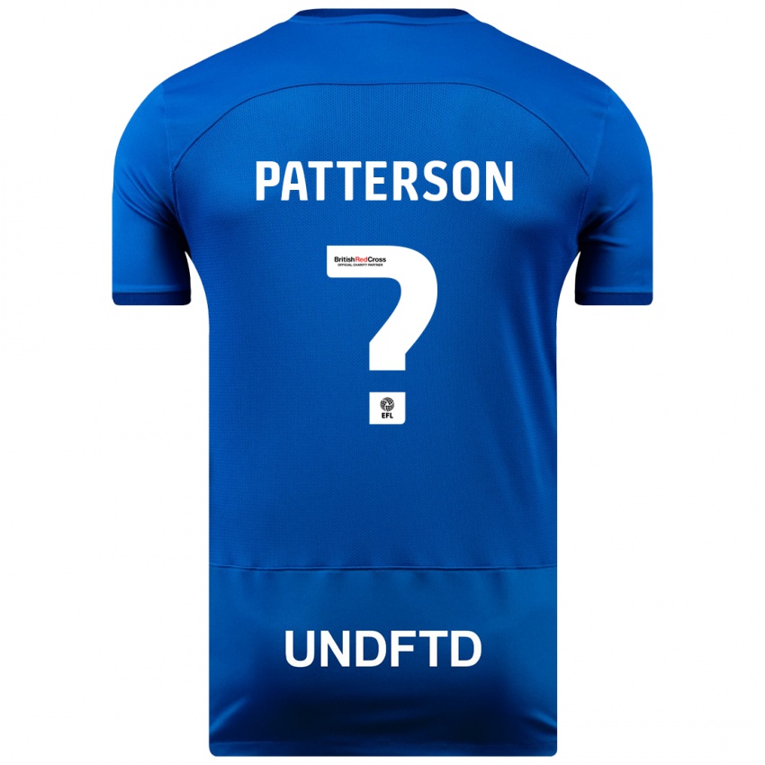 Férfi Rico Patterson #0 Kék Hazai Jersey 2023/24 Mez Póló Ing