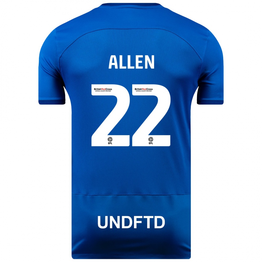 Férfi Remi Allen #22 Kék Hazai Jersey 2023/24 Mez Póló Ing