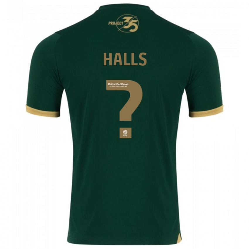 Férfi Oscar Halls #0 Zöld Hazai Jersey 2023/24 Mez Póló Ing