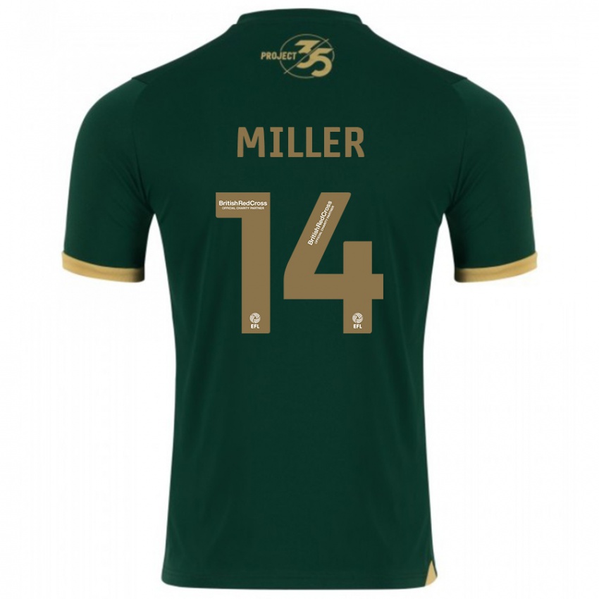 Férfi Mickel Miller #14 Zöld Hazai Jersey 2023/24 Mez Póló Ing