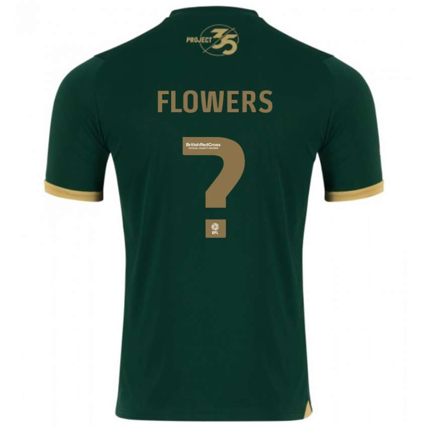 Férfi Lewis Flowers #0 Zöld Hazai Jersey 2023/24 Mez Póló Ing