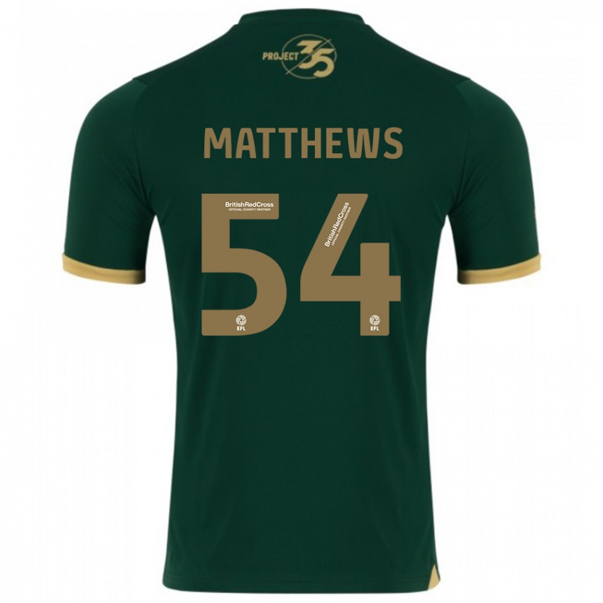 Férfi Jack Matthews #54 Zöld Hazai Jersey 2023/24 Mez Póló Ing