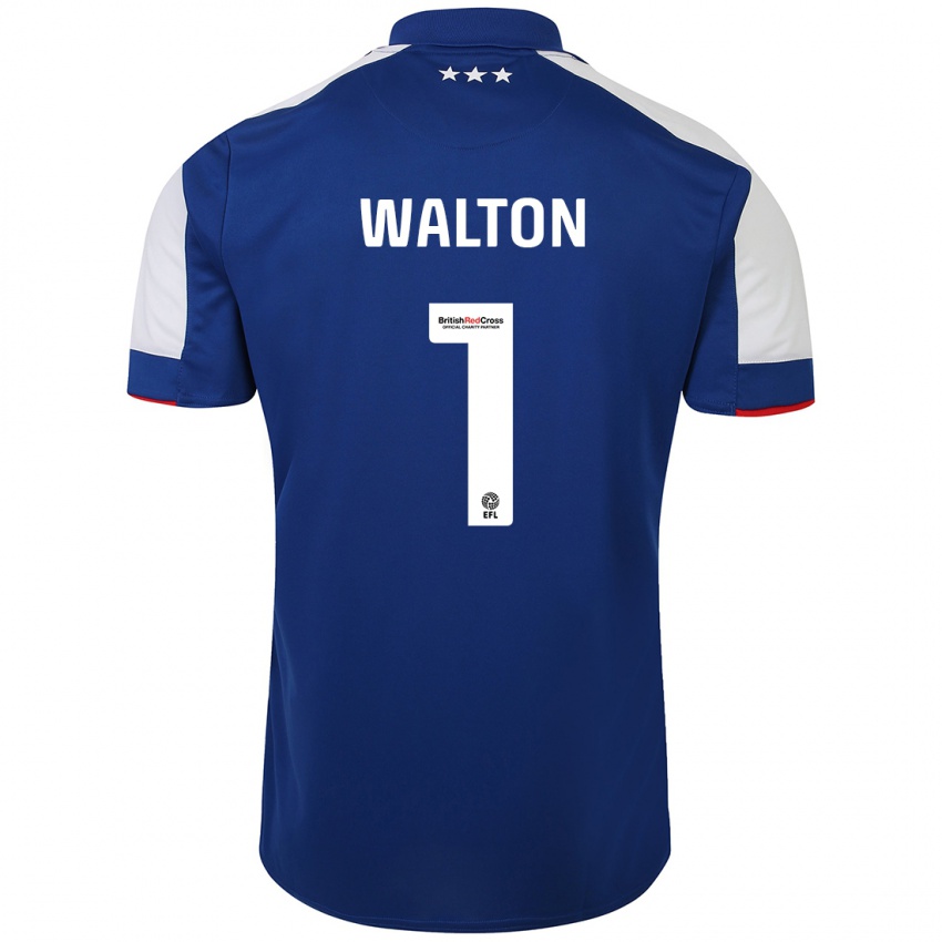 Férfi Christian Walton #1 Kék Hazai Jersey 2023/24 Mez Póló Ing