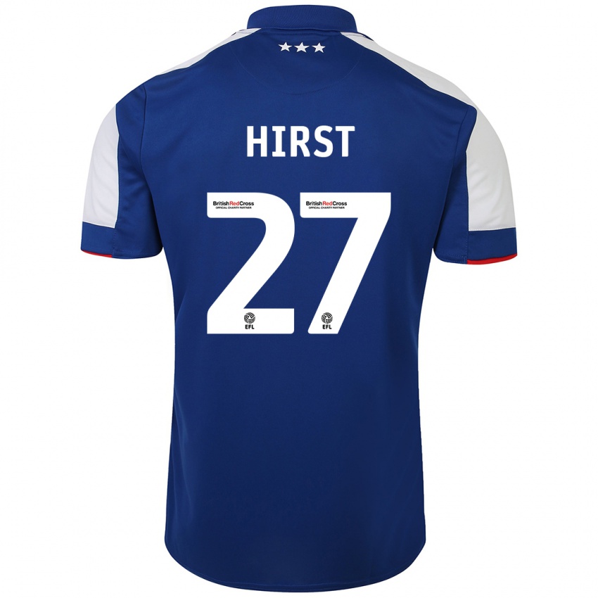 Férfi George Hirst #27 Kék Hazai Jersey 2023/24 Mez Póló Ing