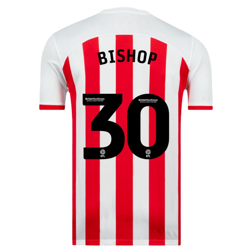 Férfi Nathan Bishop #30 Fehér Hazai Jersey 2023/24 Mez Póló Ing