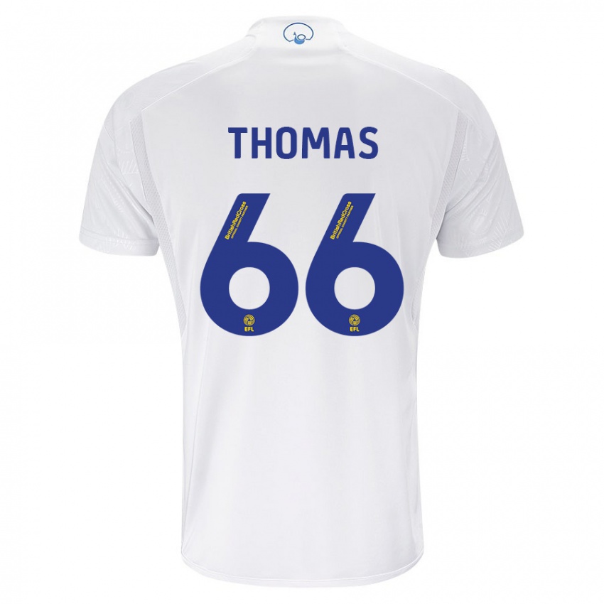 Férfi Luca Thomas #66 Fehér Hazai Jersey 2023/24 Mez Póló Ing